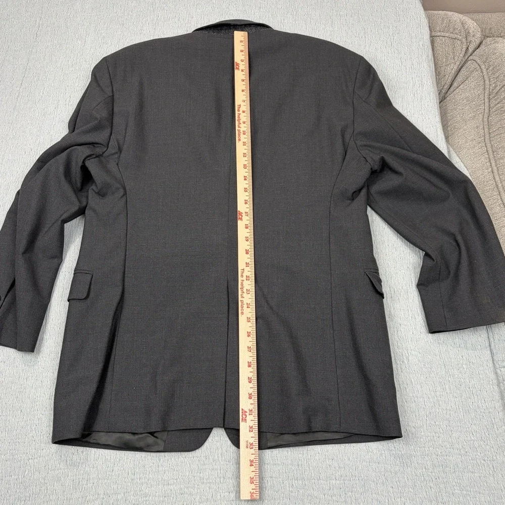 Brooks Brothers 346 Stretch Wool‎ Black Blazer Sport Coat Jacket Size 48R